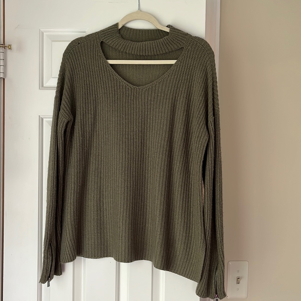 Bar III Size S Oversized Open Neck Sweater